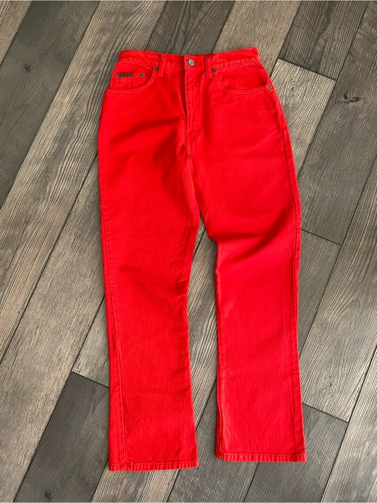 Calvin Klein Denim - NWT Calvin Klein Vintage Red Women's High-Rise Bootcut Jeans
